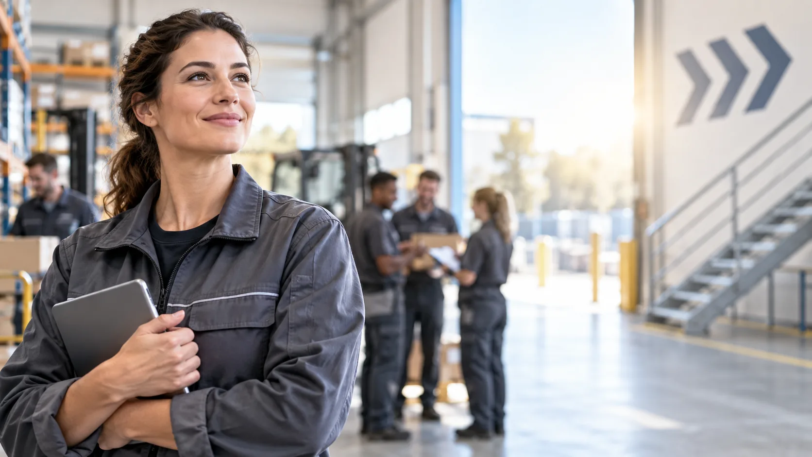 Optimismus im modernen Logistikzentrum